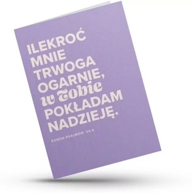 Kartka składana - Ilekroć mnie trwoga - tantis.pl