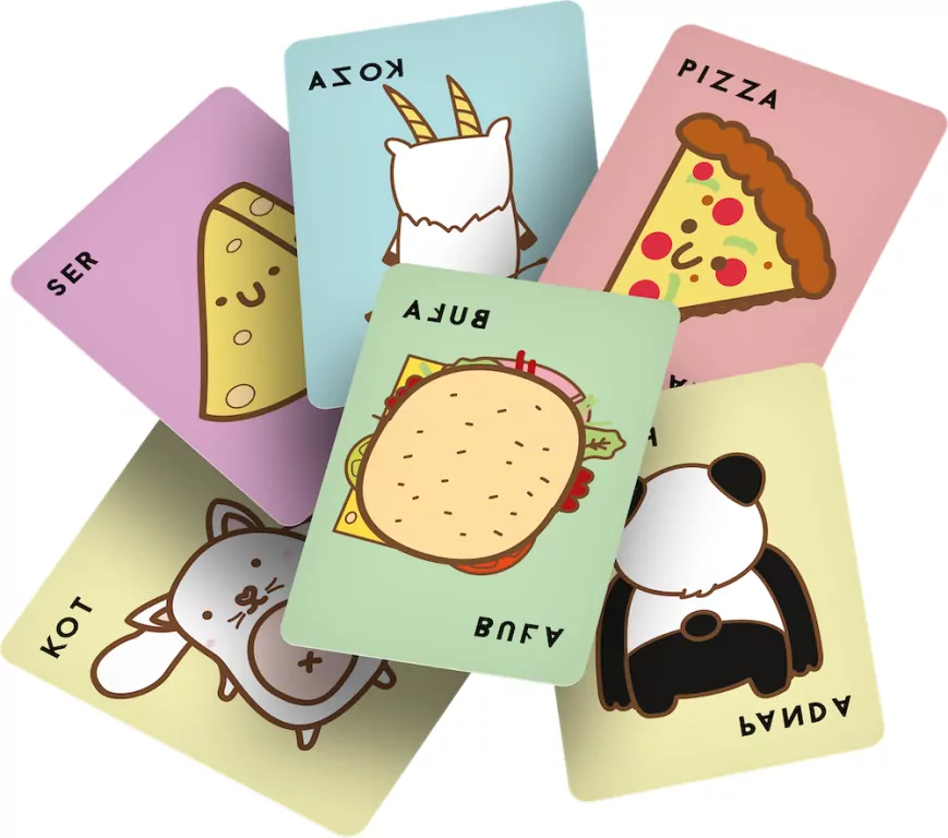 Buła, Kot, Koza, Ser, Pizza. Na opak - tantis.pl