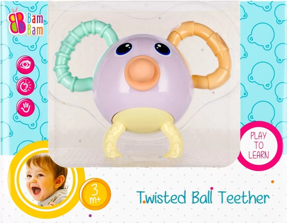 Bam bam Zakręcony Gryzak dla dzieci Kula - tantis.pl