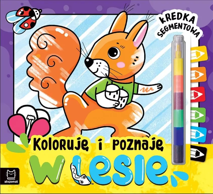 Koloruję i poznaję. W lesie. Kredka segmentowa - tantis.pl