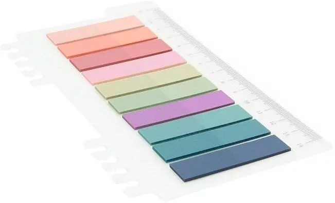 Zakładki indeksujące plastikowe 10x20 12mmx45mm - tantis.pl