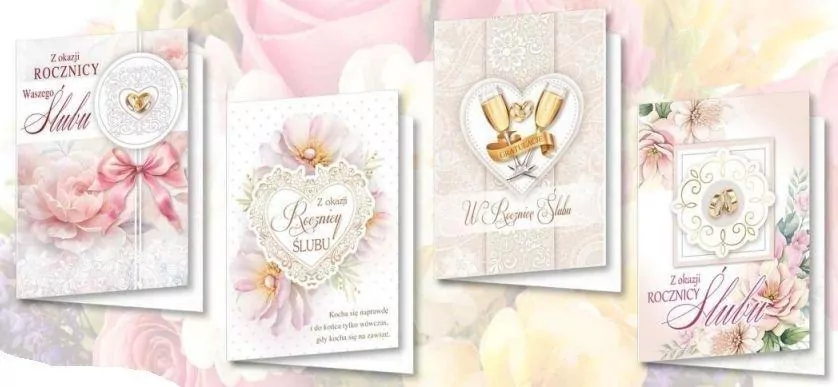 Karnet B6 z naklejkami hologr. Rocznica - tantis.pl