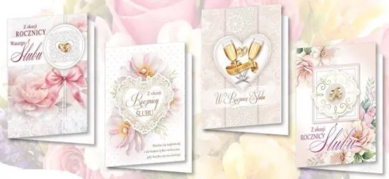 Karnet B6 z naklejkami hologr. Rocznica