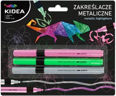 Zakreślacze metaliczne KIDEA
