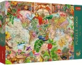 Puzzle 1000 Antyczna mapa świata TREFL - tantis.pl