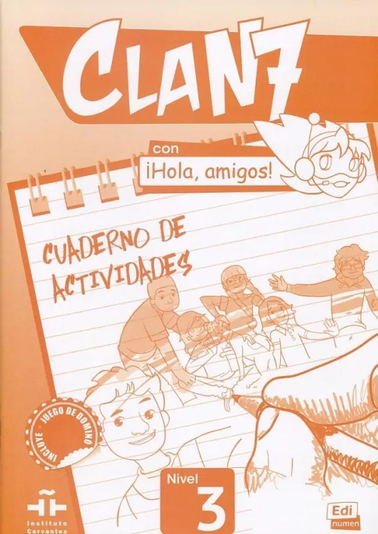 Clan 7 Con Hola Amigos! Cuaderno de actividades (Zeszyt ćwiczeń). Poziom 3. Język hiszpański. Szkoła podstawowa - tantis.pl