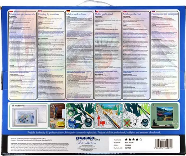 Malowanie po numerach. Zachód słońca 40x50cm - tantis.pl