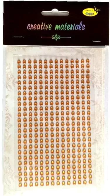 Stiker z kryształkami 4mm złoty - tantis.pl