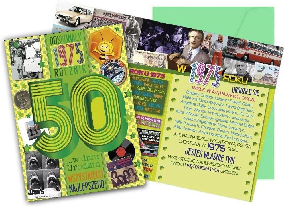 Karnet Urodziny 50 - tantis.pl