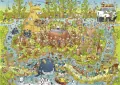 Puzzle 1000 Funky Zoo - Australia - tantis.pl