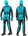 Strój szkielet neonowy niebieski rozm. 158 - tantis.pl