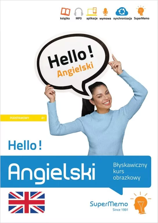 Hello! Angielski. Błyskawiczny kurs obrazkowy. Podstawowy A1 - tantis.pl