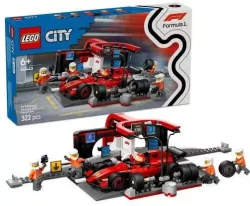 LEGO® F1® Pit stop i mechanicy z bolidem Ferrari 60443