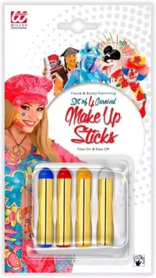 Kredki do malowania twarzy i ciała 4 kolory