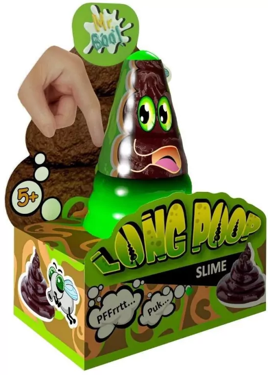 Glutek Slime Mr.Boo Long Poop 250ml - tantis.pl