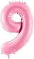 Balon foliowy 9 różowy 86cm - tantis.pl