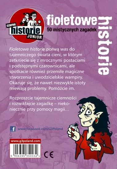 50 mistycznych zagadek. Fioletowe historie. Czarne historie Junior - tantis.pl