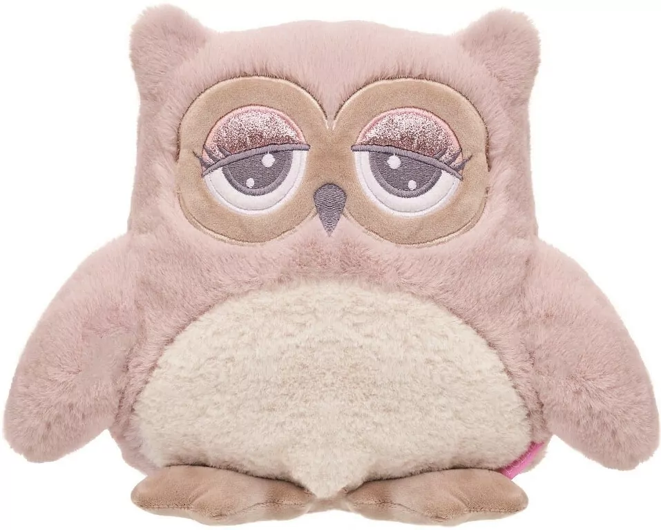 Sowa Abby różowo-kremowa 23cm - tantis.pl