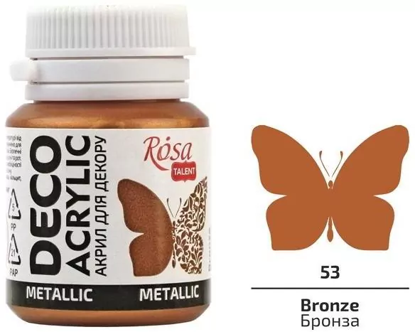 Farba akrylowa metaliczna bronze 53 20ml - tantis.pl