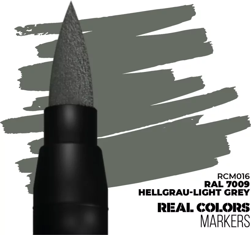 AK Interactive: Real Colors Markers - RCM016 - RAL 7009 Hellgrau-Light Grey - tantis.pl
