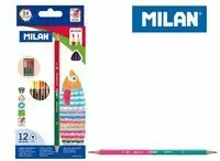 Kredki trójkątne. Bicolor. 24 kolory - tantis.pl