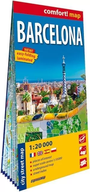 Comfort! map Barcelona 1:20 000 plan miasta - tantis.pl