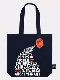 Learn Polish torba bawełniana granatowa - tantis.pl