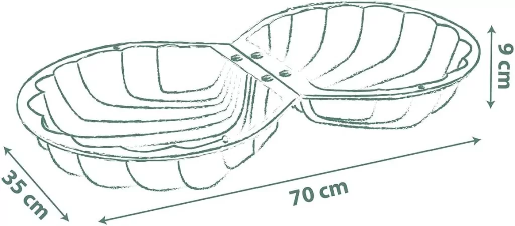 PIASKOWNICA DWUCZESCIOWA AKCES SMOBY LIFE 4 - tantis.pl
