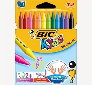 Kredki świecowe. Plastidecor. 12 sztuk - tantis.pl