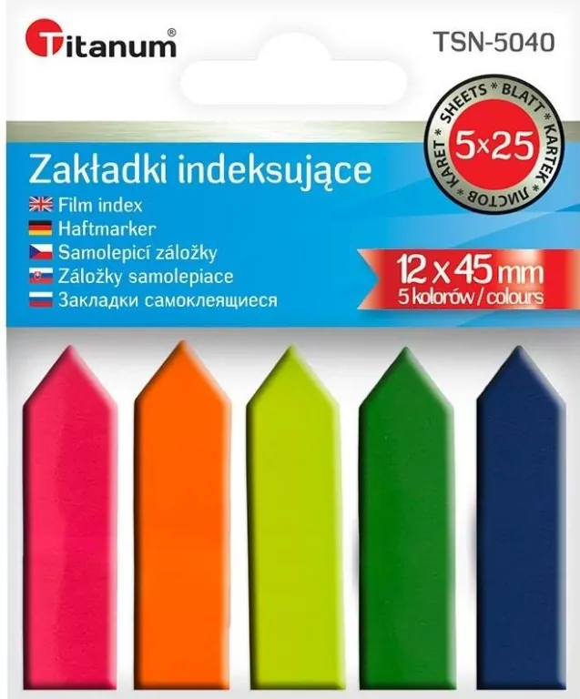 Zakładki indeksujące fluo - tantis.pl