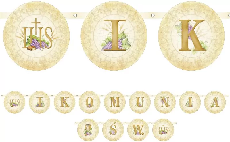Baner I Komunia Św. 13x200cm - tantis.pl