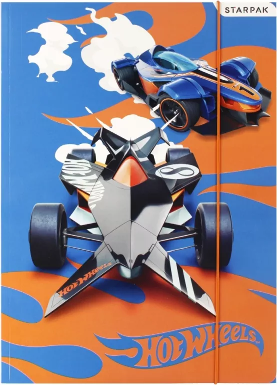Teczka z gumką A4. Hot Wheels - tantis.pl