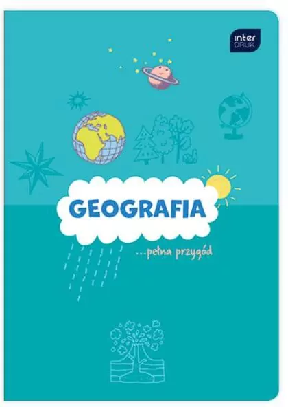 Zeszyt A5 60k kratka geografia HYBRID FSC Credit p10 INTERDRUK mix cena za 1szt - tantis.pl