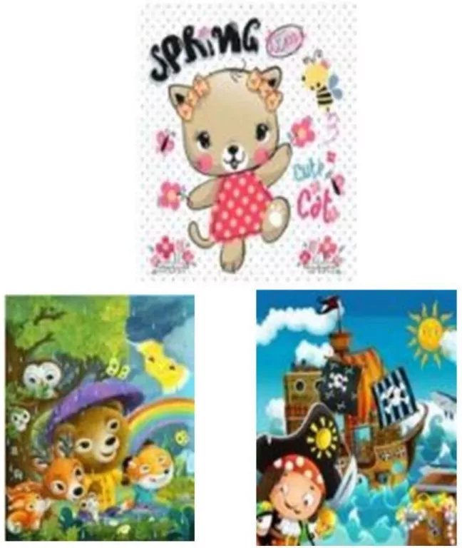 Torebka prezentowa dziecięca mix 45x72x25cm szerokie dno p12 - tantis.pl