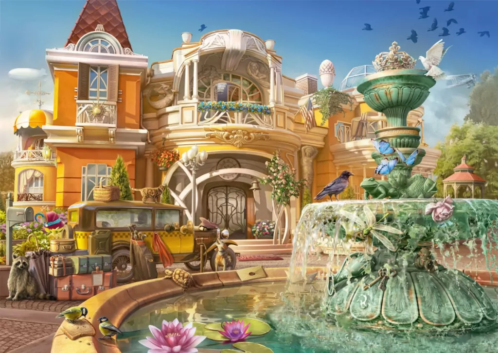 Puzzle 1000. Rodzinny dom na Wyspie Orchidei - tantis.pl