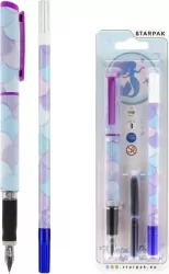 Pióro wieczne z nabojami i wymazywaczem Syrenka