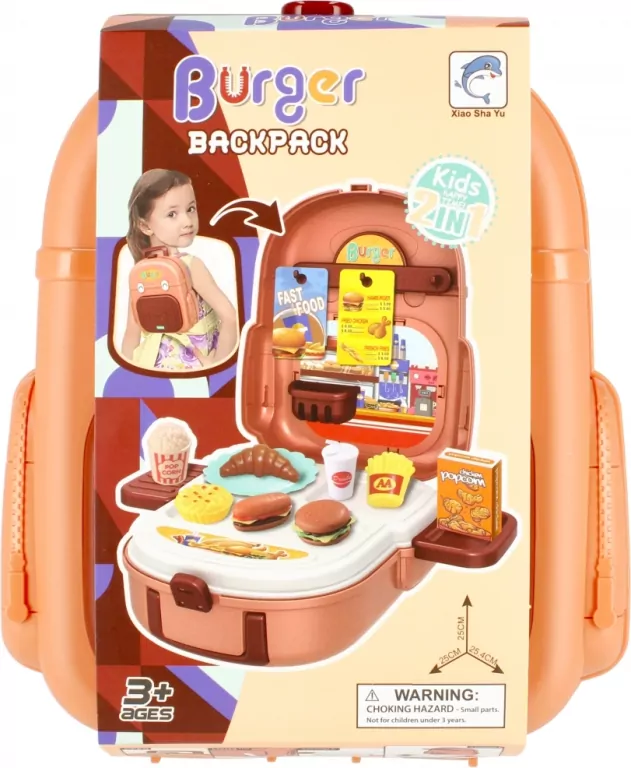 Zestaw kuchenny Fast Food plecak 503889 Mega Creative - tantis.pl