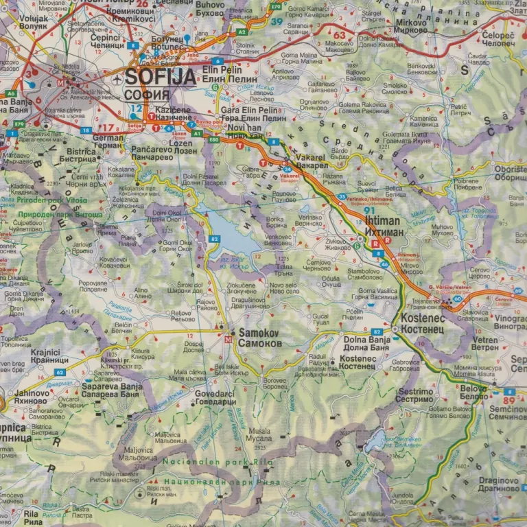 Mapa samochodowa - Bułgaria 1:400 000 - tantis.pl