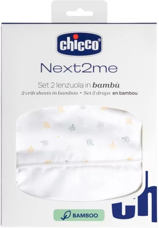 Chicco. Next2Me Forever. Prześcieradło. Bambusowe. Foliag - tantis.pl