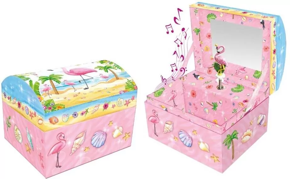 Szkatułka z pozytywką. Flaming - tantis.pl