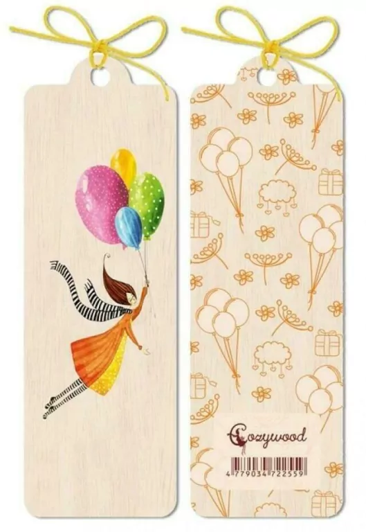 Zakładka drewniana Balony - tantis.pl
