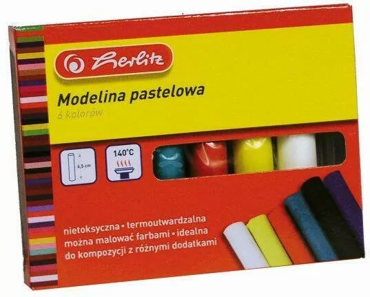 Modelina klasyczna 6 kolorów pastel - tantis.pl