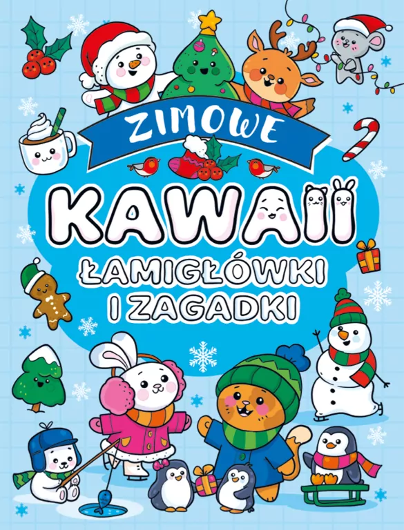 Kawaii. Zimowe. Łamigłówki i zagadki - tantis.pl