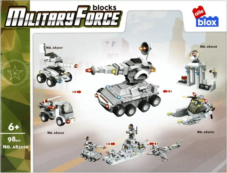 Klocki konstrukcyjne Wojsko ALLEBOX - tantis.pl