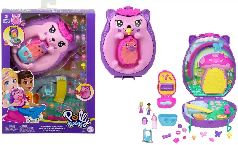 Polly Pocket Rodzina Jeżyków Kompaktowa Torebka - tantis.pl