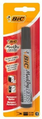 Marker BIC Marking 2000 Ecolutions czarny ścięta końcówka Blister - tantis.pl
