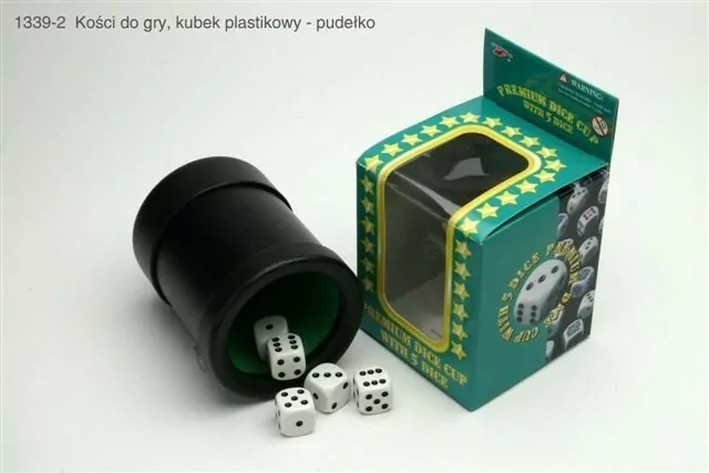 Kości do gry w kubku - tantis.pl