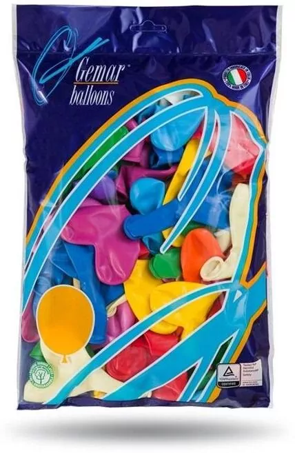 Balony Gemar pastelowe Serce bez nadruku 50szt - tantis.pl