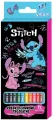 Kredki ołówkowe trójkątne Stitch Black 12 kolorów - tantis.pl