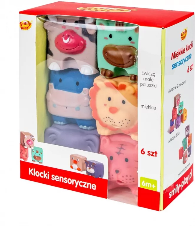 Miękkie klocki sensoryczne 6 elementów - tantis.pl
